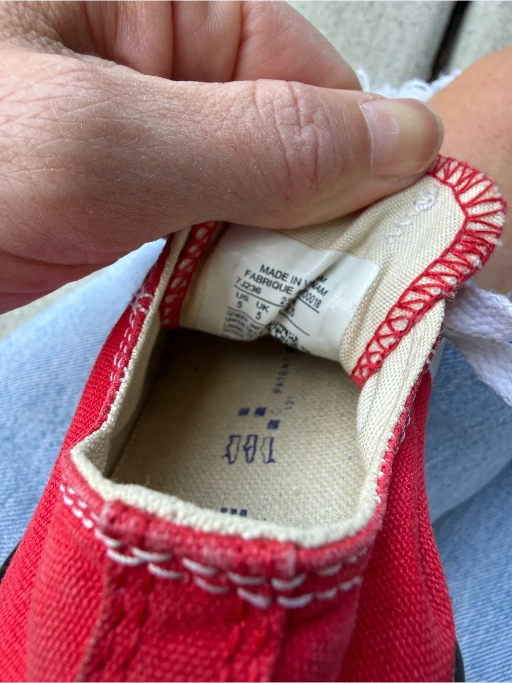 Converse Kids Red Low-Top Canvas Sneakers with White Laces